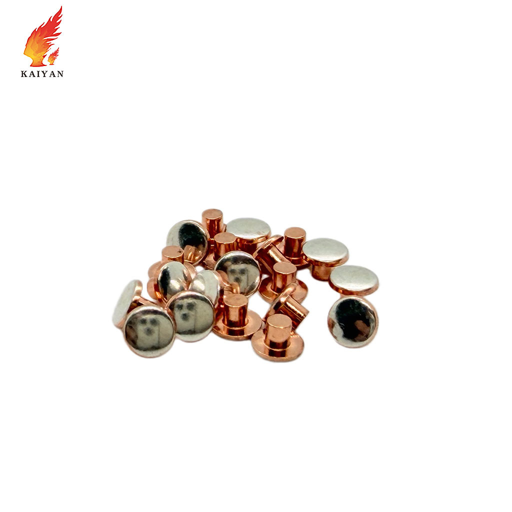 Silver Nickel Alloy Electrical Contact Rivet AgNi Contact For ...
